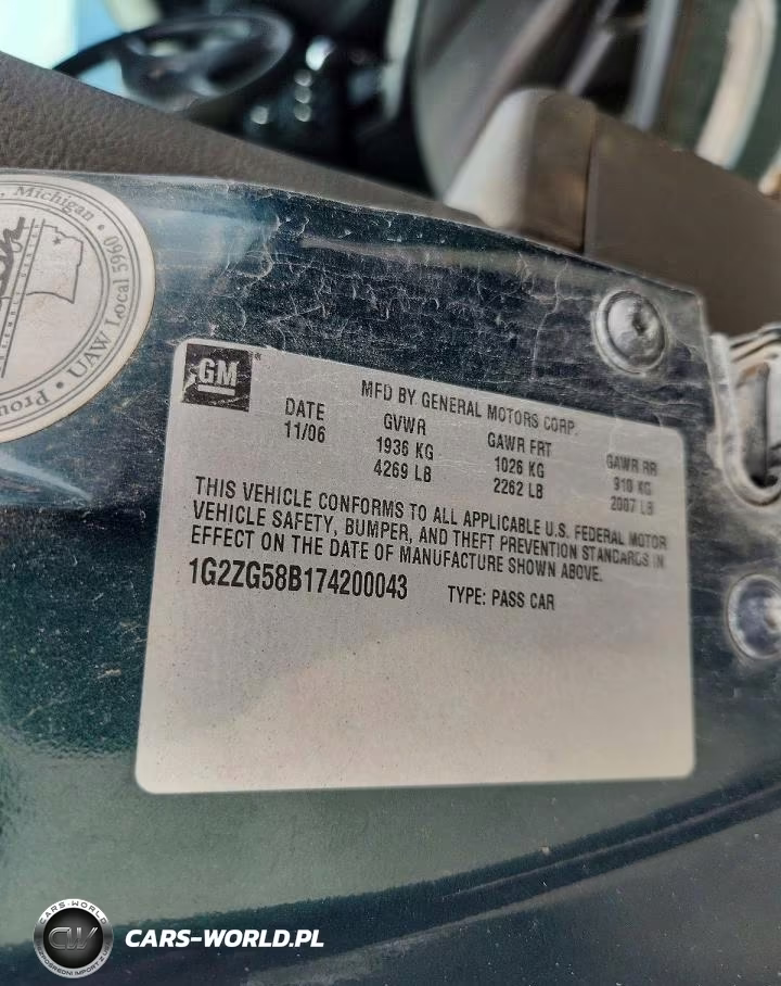 2007 Pontiac G6 Base VIN:1G2ZG58B174200043 - 12
