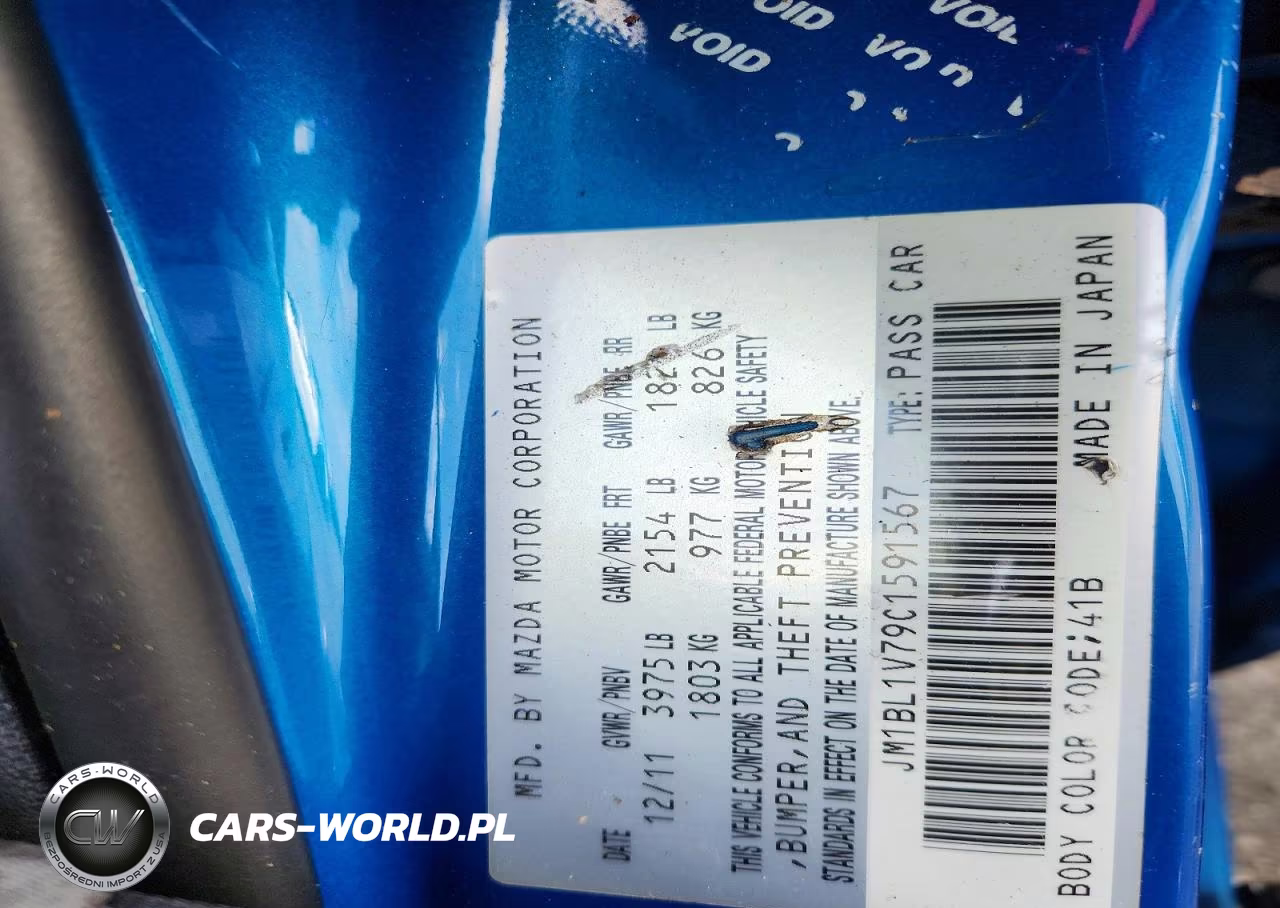 2012 Mazda 3 I VIN:JM1BL1V79C1591567 - 12