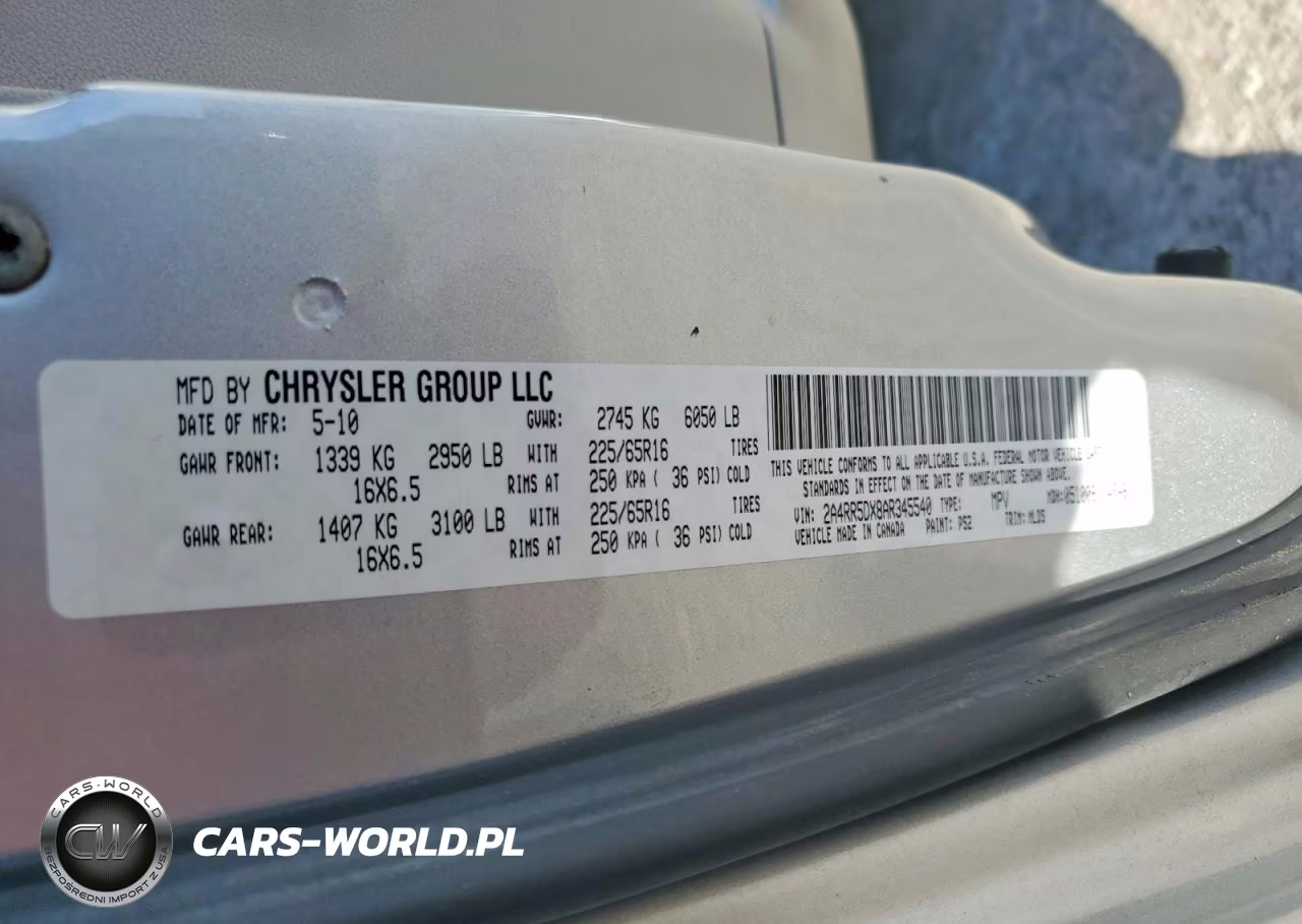 2010 Chrysler Town & Country Touring VIN:2A4RR5DX8AR345540 - 13