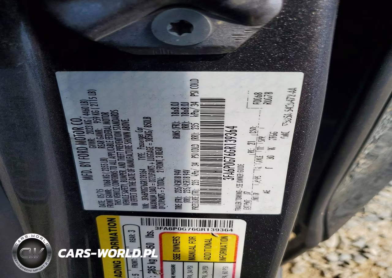 2016 Ford Fusion S VIN:3FA6P0G76GR139364 - 12