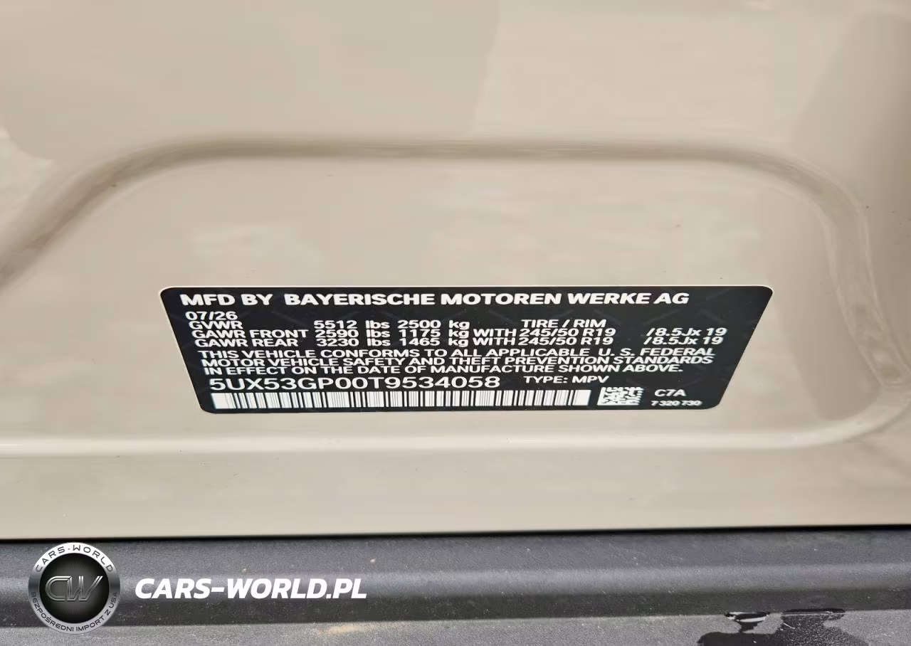 2026 BMW X3 30 xDrive VIN:5UX53GP00T9534058 - 12