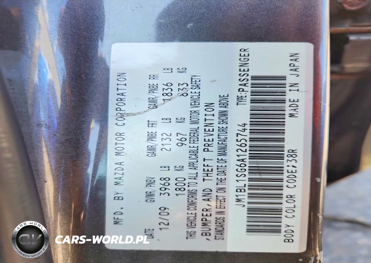 2010 Mazda 3 I VIN:JM1BL1SG6A1265744 - 12