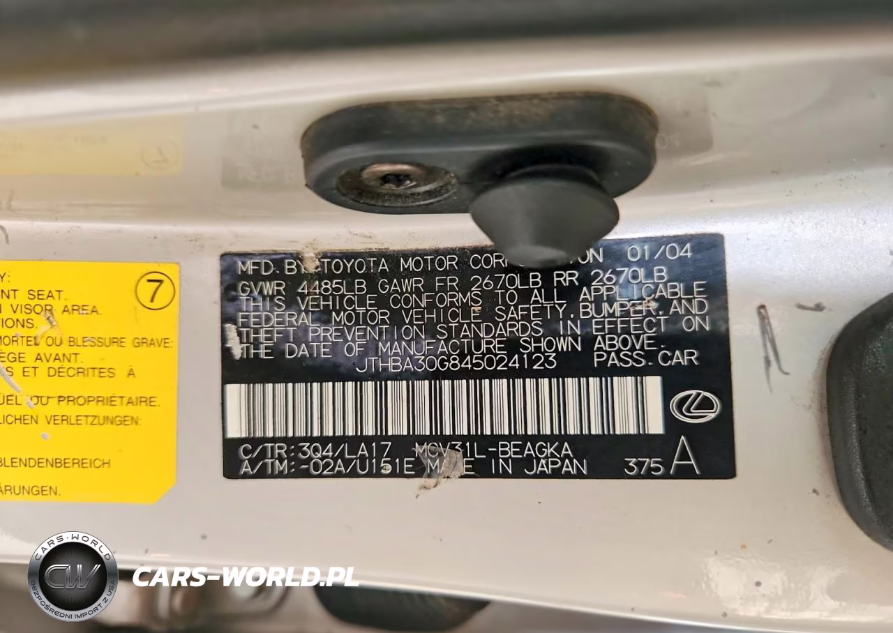 2004 Lexus Es 330 VIN:JTHBA30G845024123 - 13