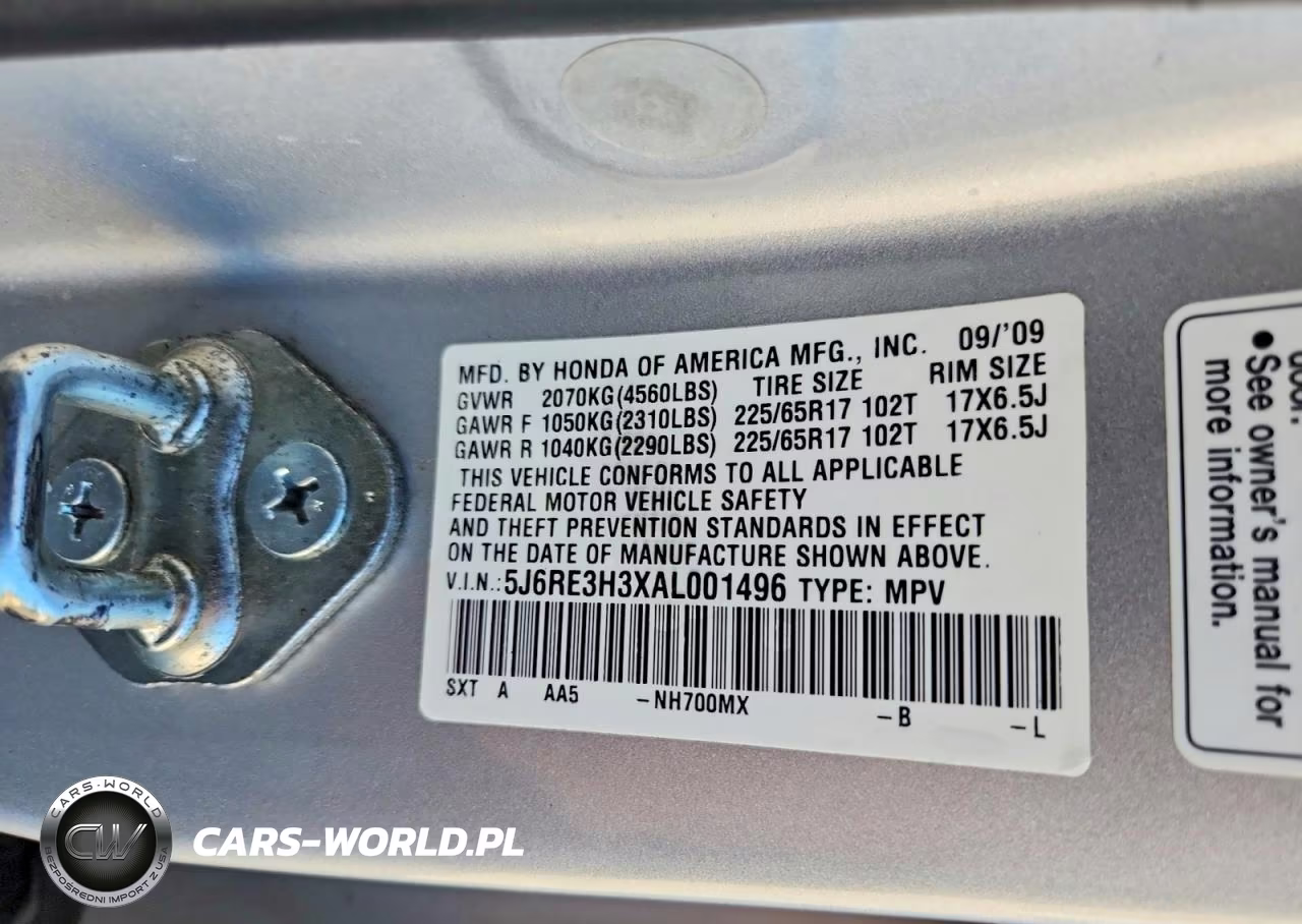 2010 Honda Cr-V Lx VIN:5J6RE3H3XAL001496 - 14