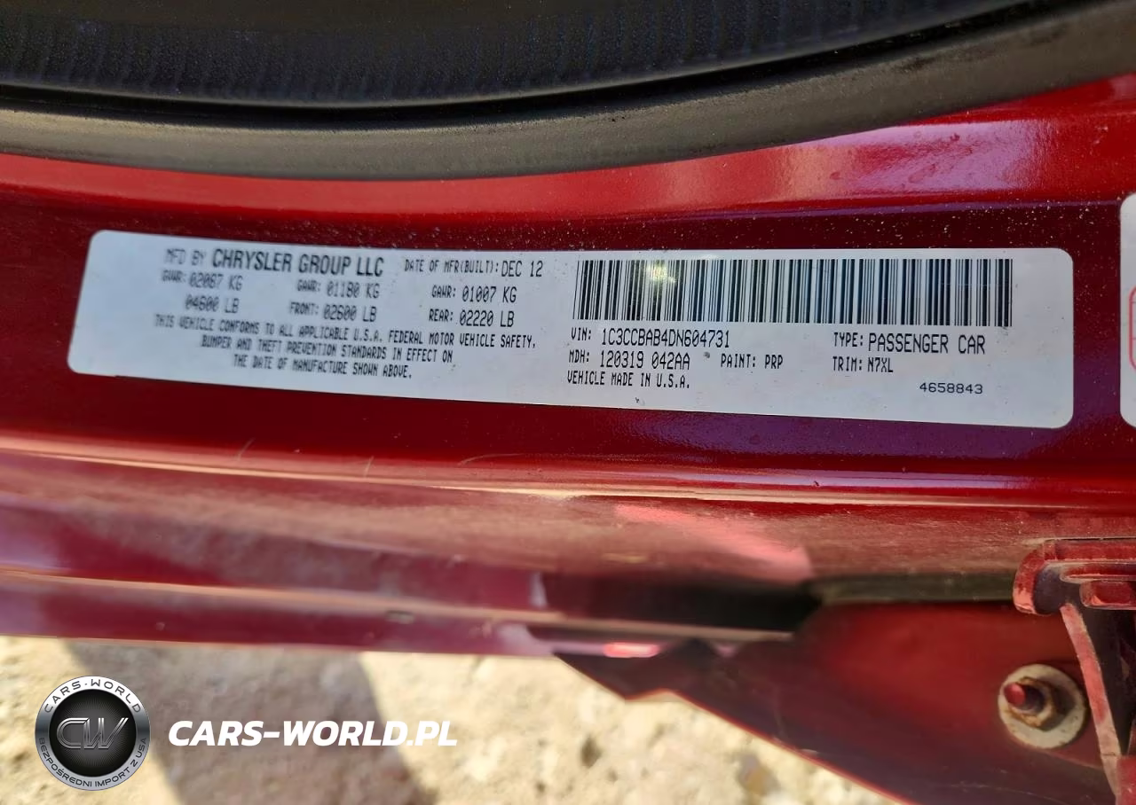 2013 Chrysler 200 Lx VIN:1C3CCBAB4DN604731 - 12