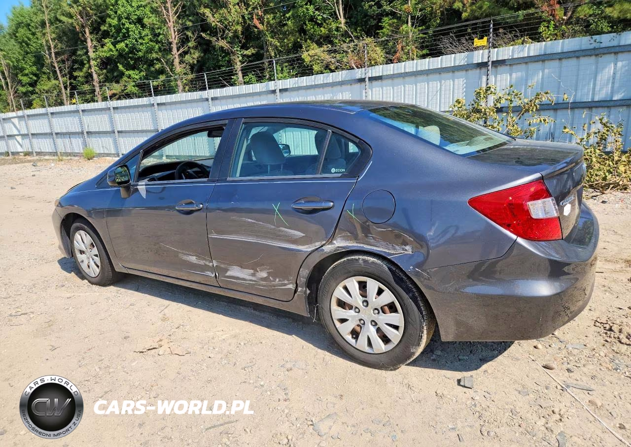 2012 Honda Civic Lx VIN:2HGFB2F5XCH558166 - 2