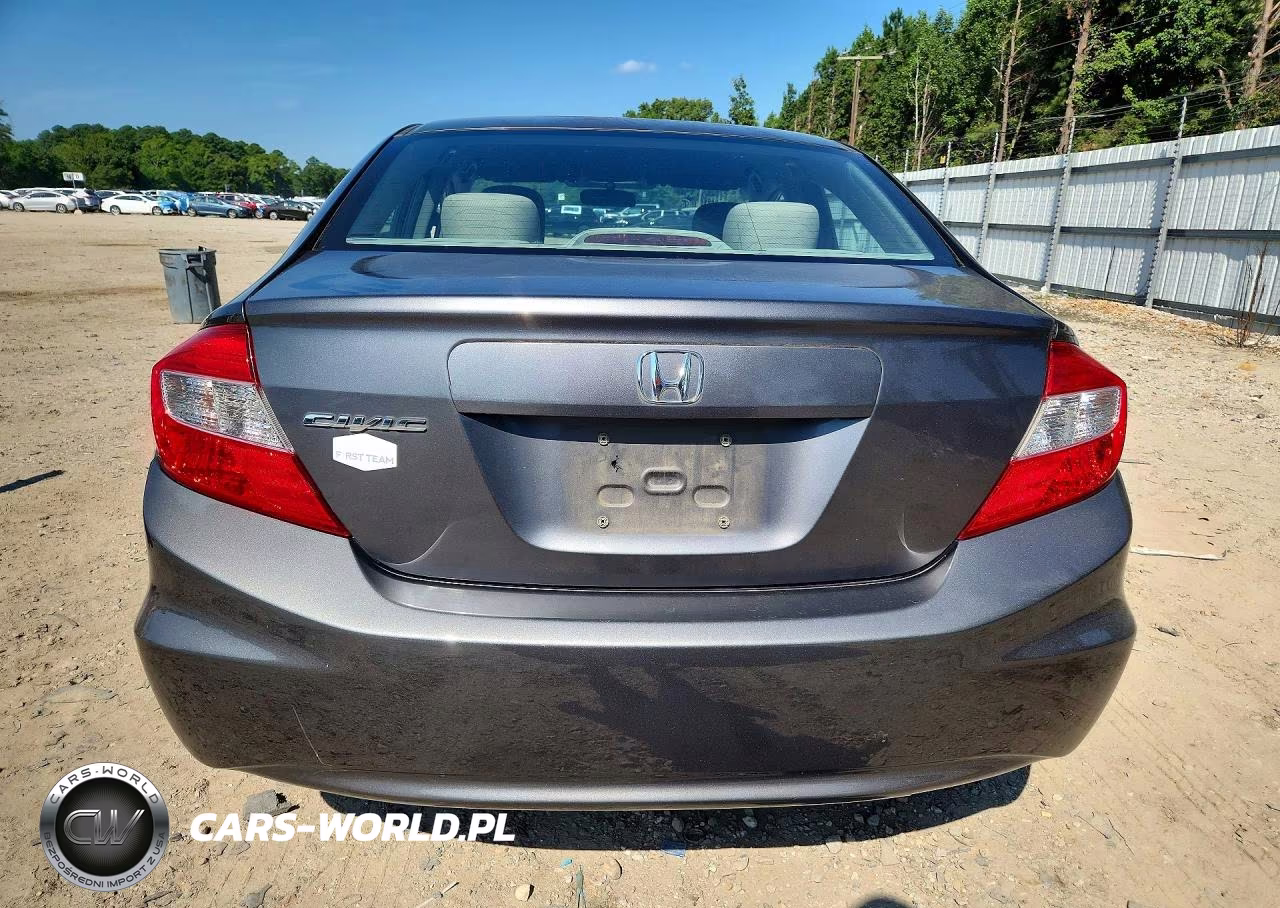 2012 Honda Civic Lx VIN:2HGFB2F5XCH558166 - 6