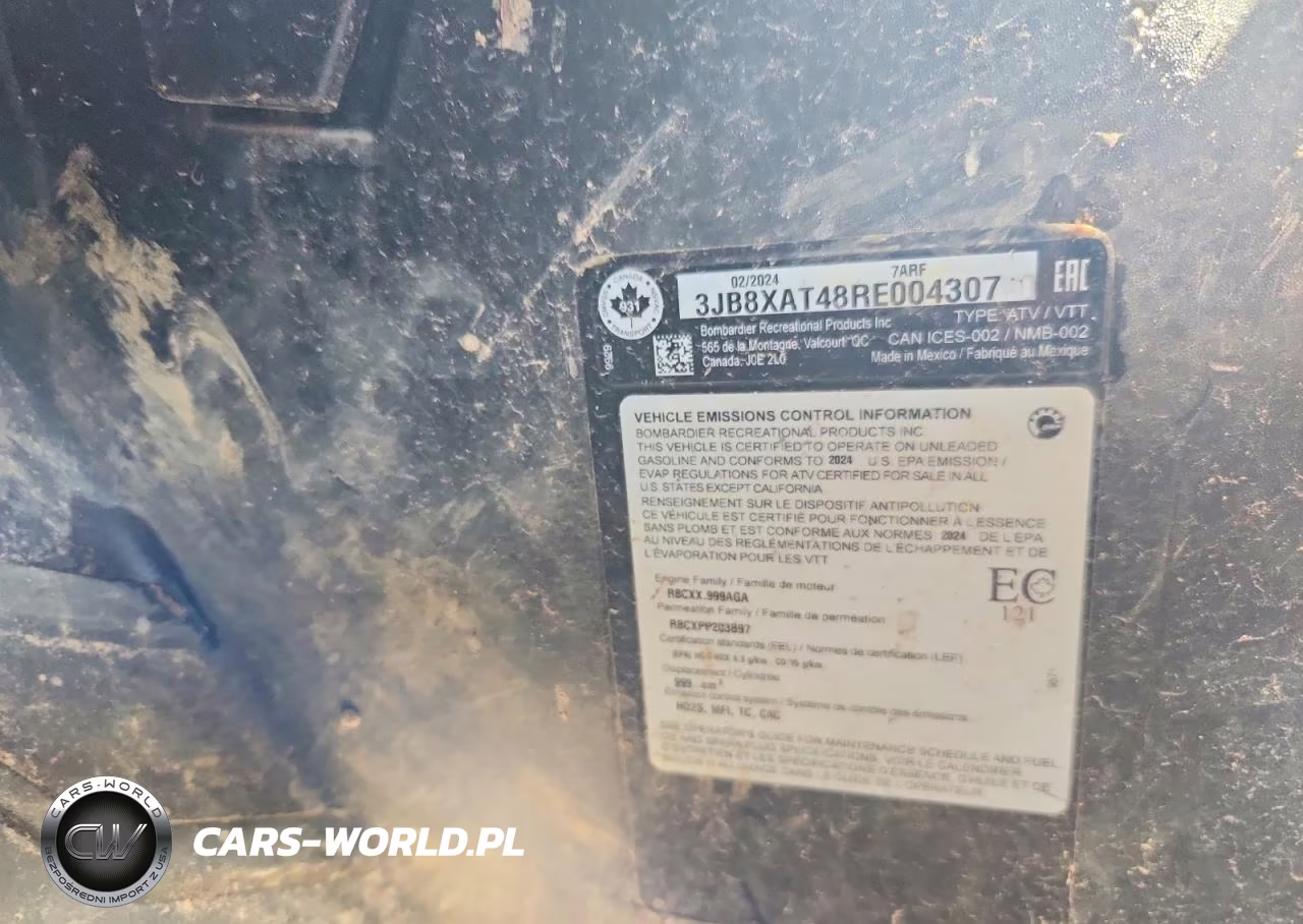 2024 Can-Am Maverick R Utility Vehicle VIN:3JB8XAT48RE004307 - 10