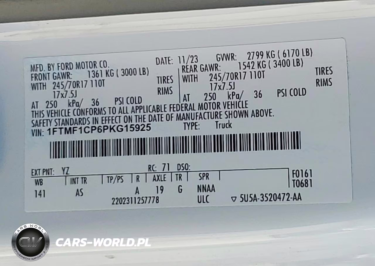 2023 Ford F150 Xl VIN:1FTMF1CP6PKG15925 - 13