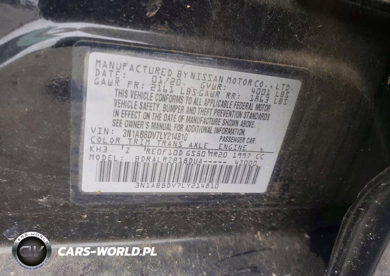 2020 Nissan Sentra Sr VIN:3N1AB8DV7LY214810 - 12
