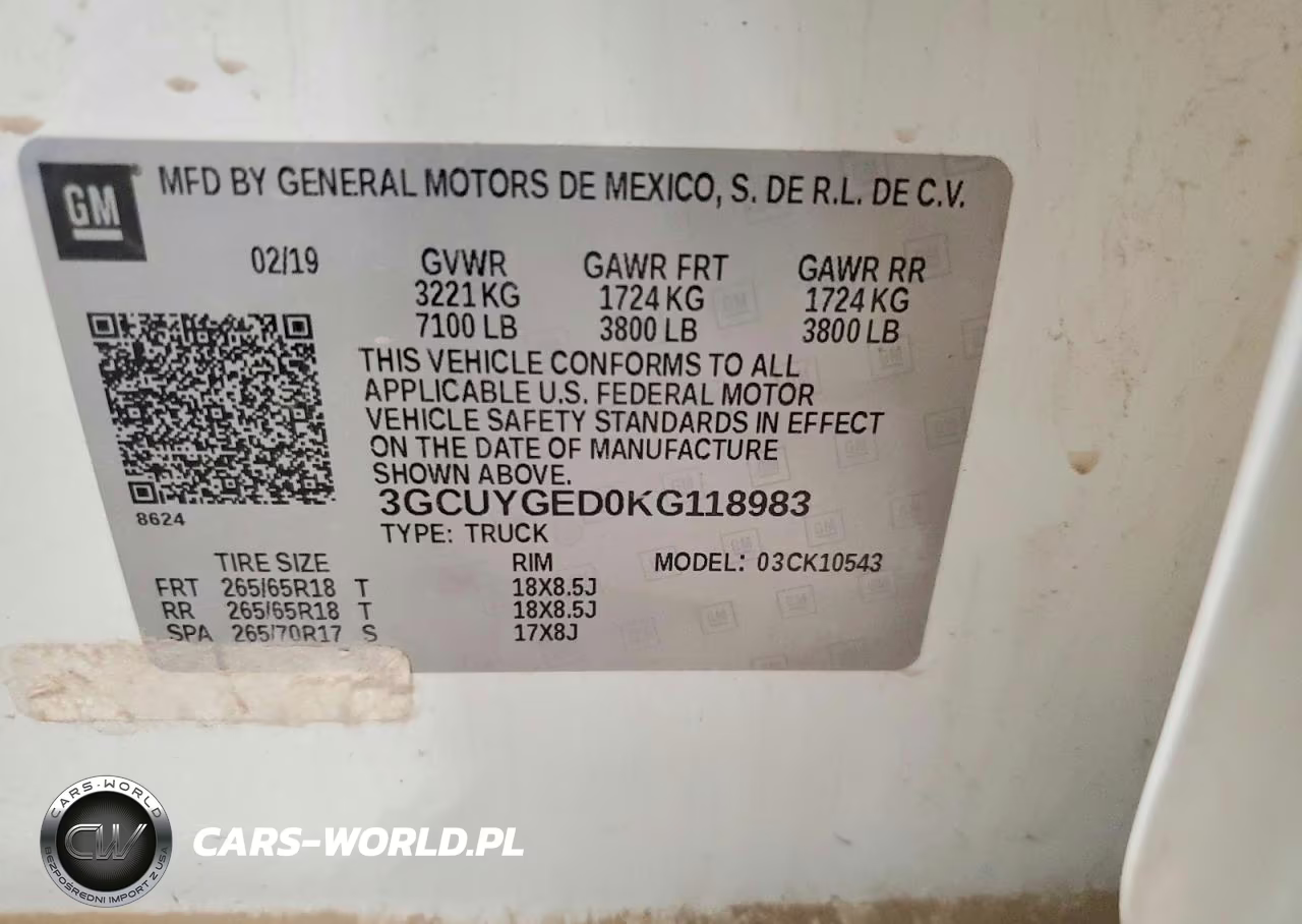 2019 Chevrolet Silverado K1500 Ltz VIN:3GCUYGED0KG118983 - 12