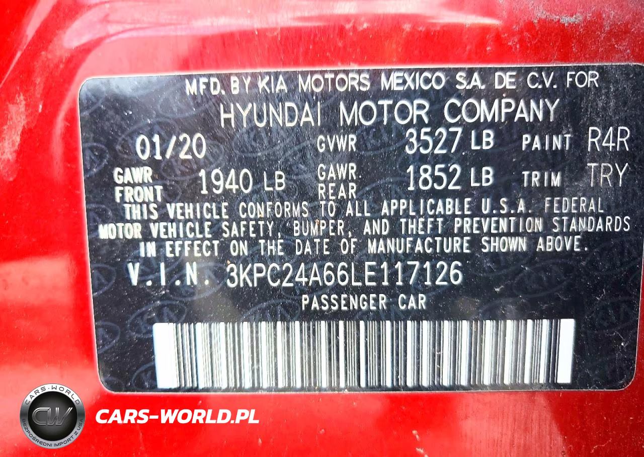 2020 Hyundai Accent Se VIN:3KPC24A66LE117126 - 12