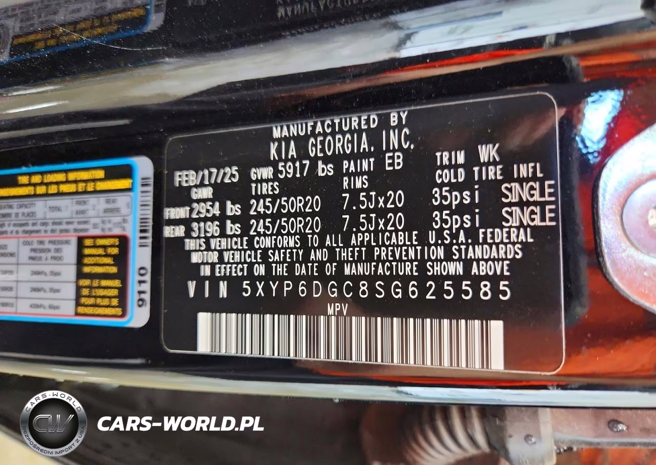 2025 Kia Telluride S VIN:5XYP6DGC8SG625585 - 13