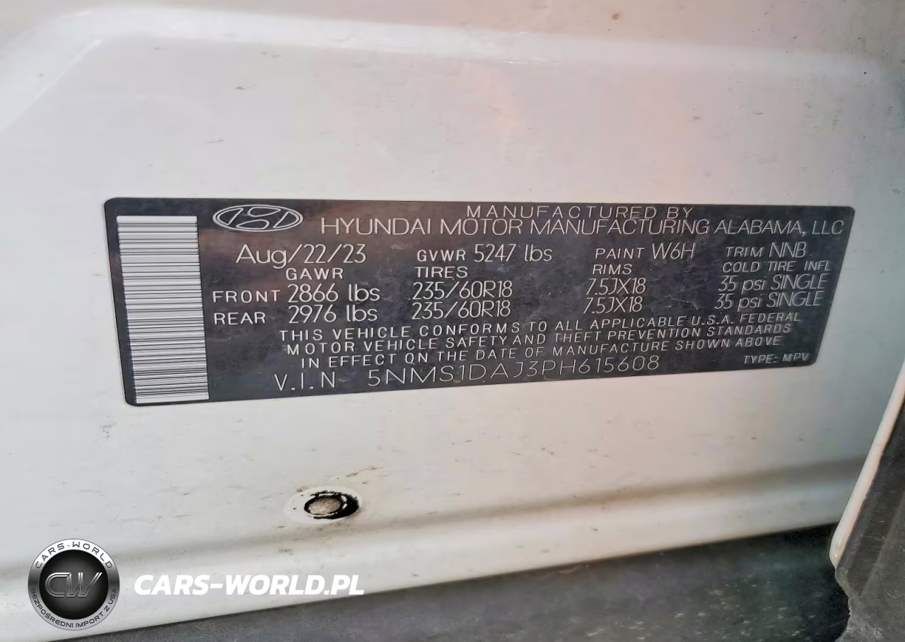 2023 Hyundai Santa Fe Se VIN:5NMS1DAJ3PH615608 - 14