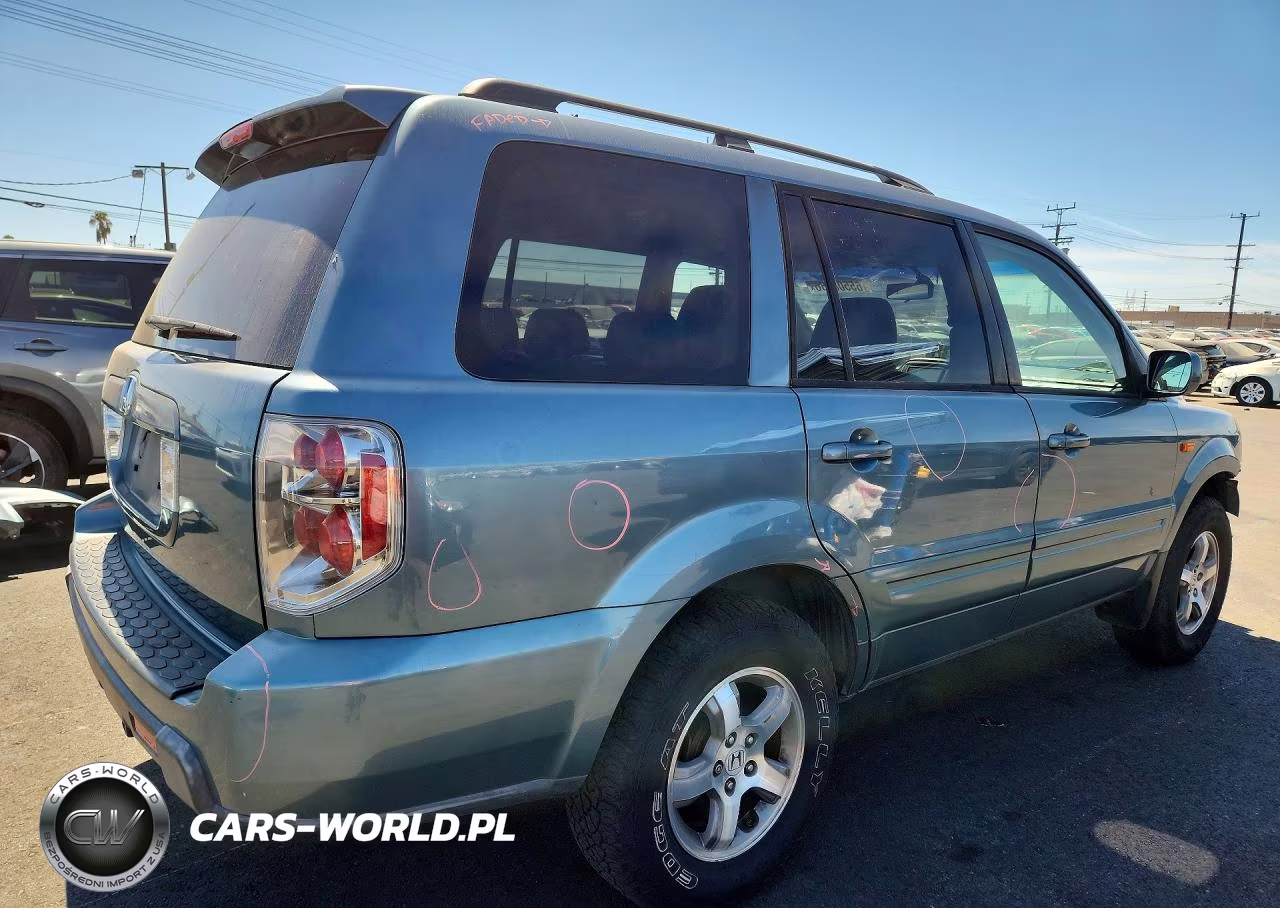 2007 Honda Pilot Exl VIN:5FNYF28527B020159 - 3
