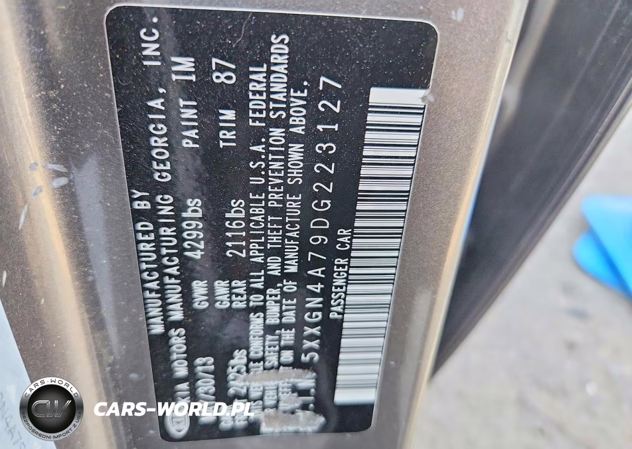 2013 Kia Optima Ex VIN:5XXGN4A79DG223127 - 13