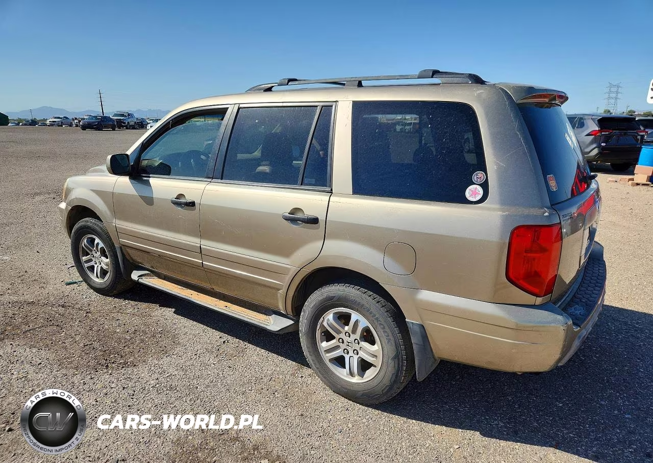 2005 Honda Pilot Exl VIN:2HKYF18585H510467 - 2