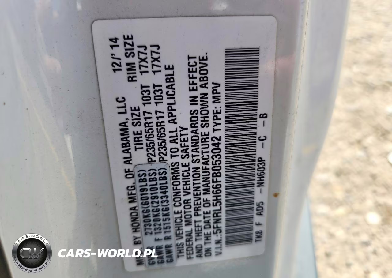 2015 Honda Odyssey Exl VIN:5FNRL5H66FB053042 - 13