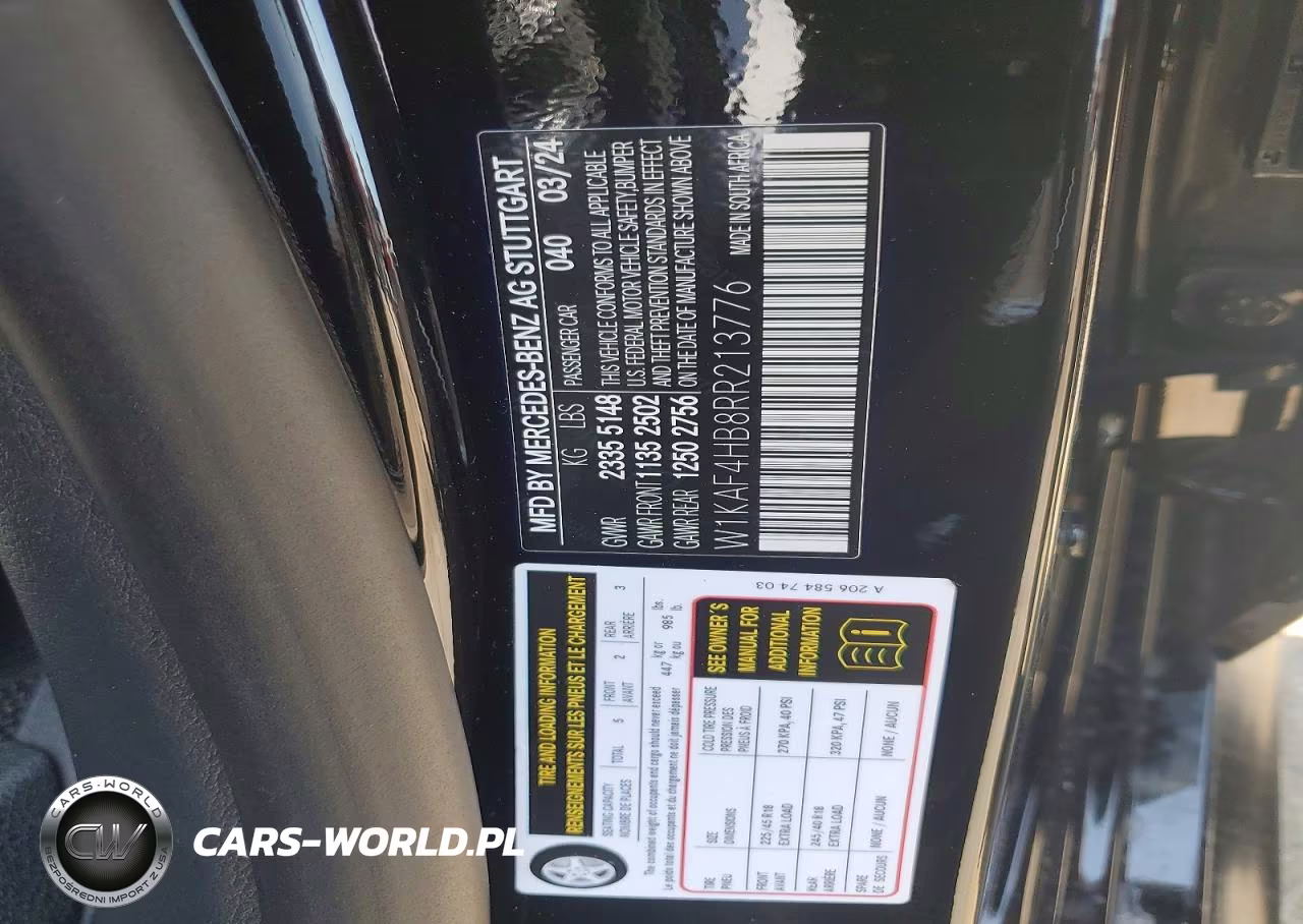2024 Mercedes-Benz C 300 4Matic VIN:W1KAF4HB8RR213776 - 12