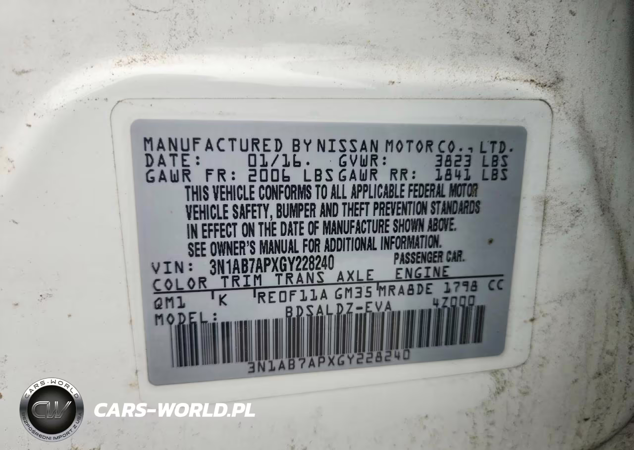 2016 Nissan Sentra Sv VIN:3N1AB7APXGY228240 - 12
