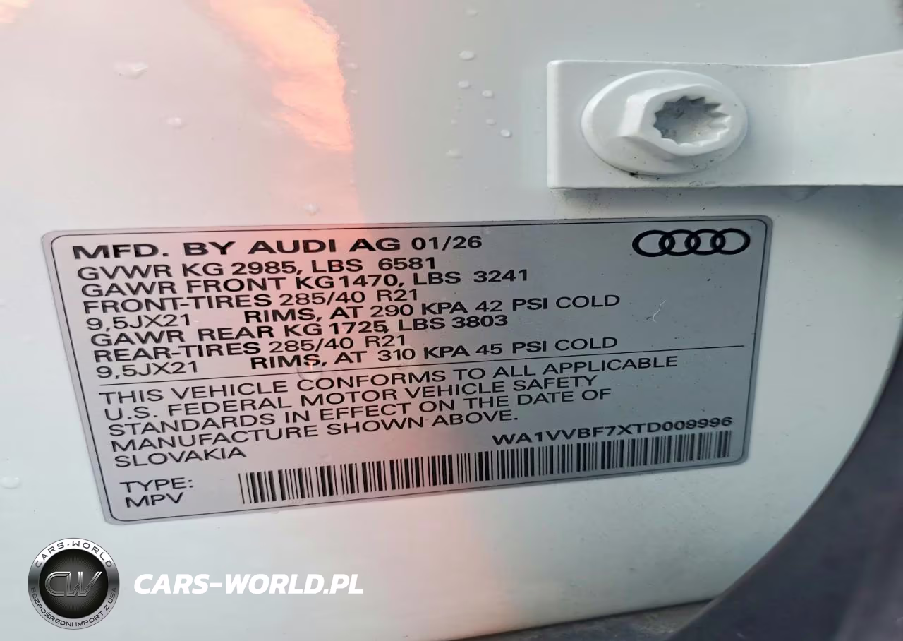 2026 Audi Q7 Prestige VIN:WA1VVBF7XTD009996 - 13