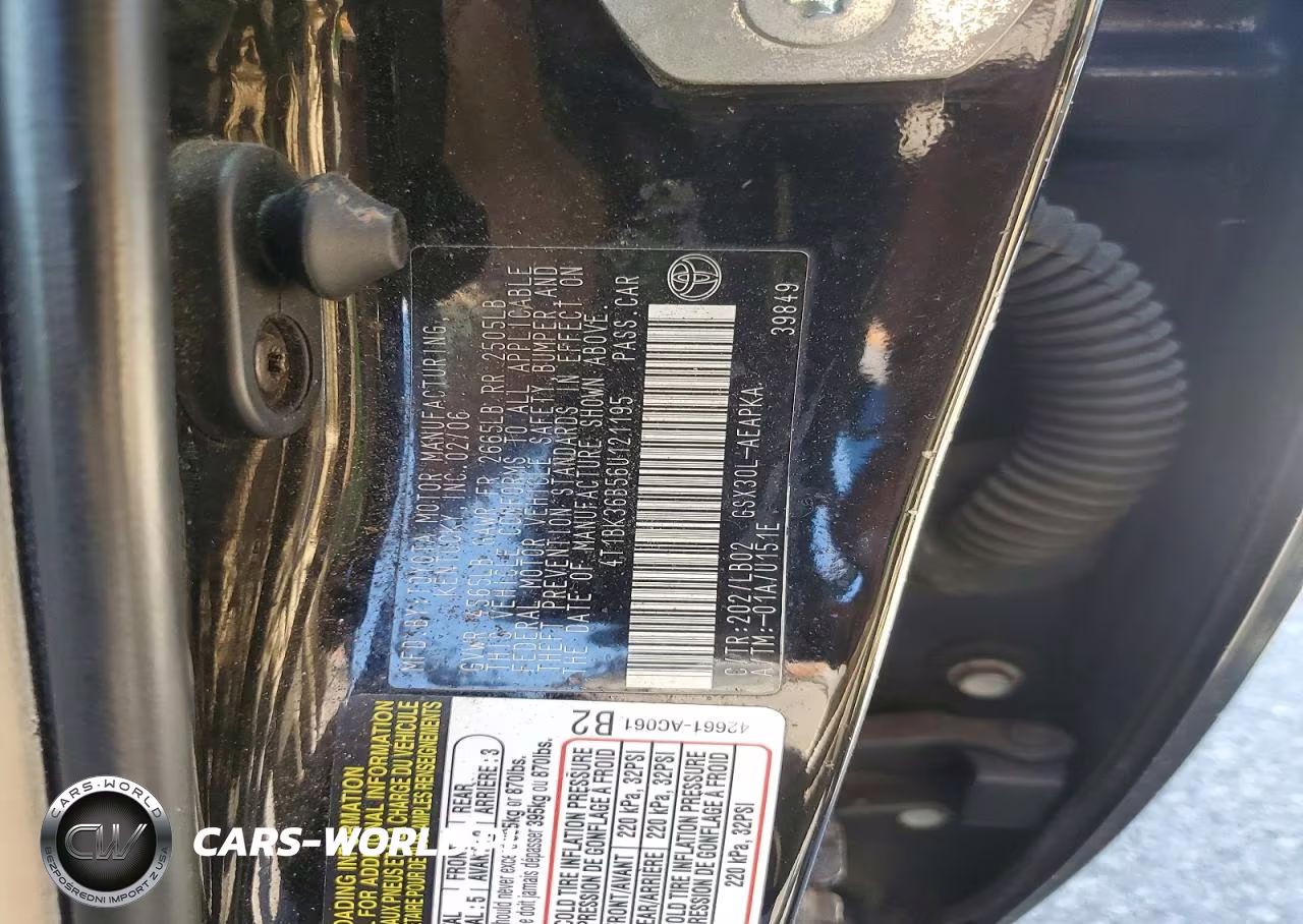 2006 Toyota Avalon VIN:4T1BK36B56U121195 - 12
