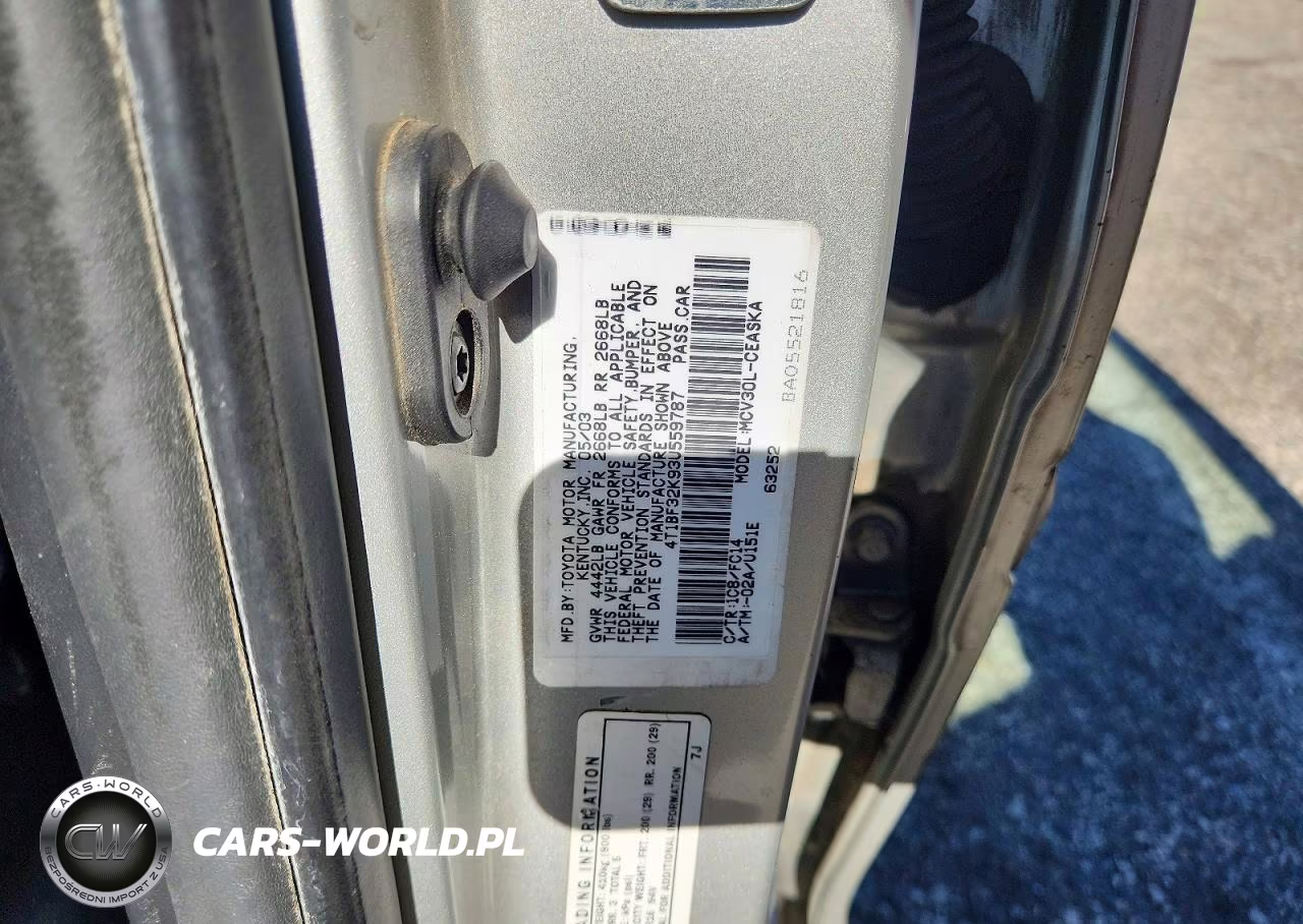 2003 Toyota Camry Se V6 VIN:4T1BF32K93U559787 - 13