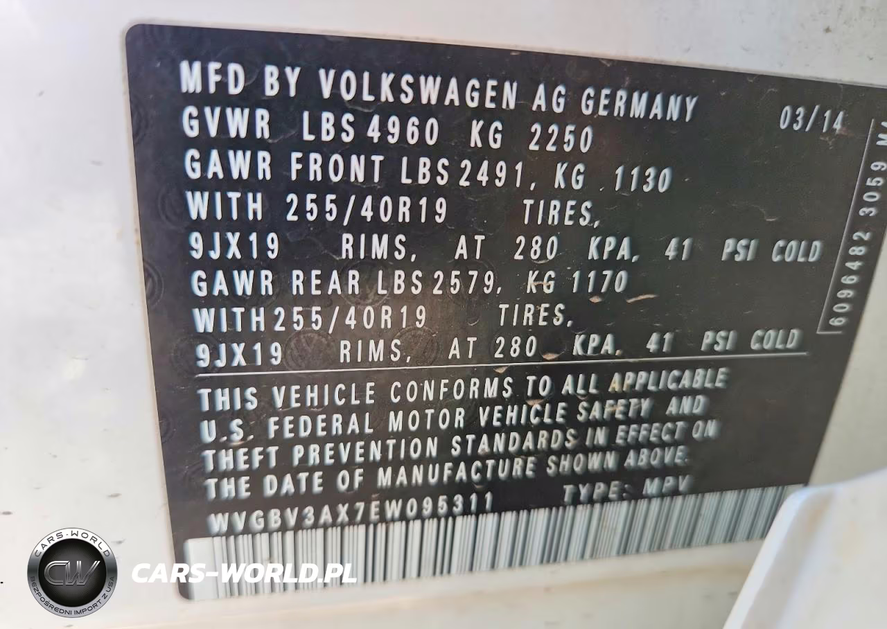 2014 Volkswagen Tiguan S VIN:WVGBV3AX7EW095311 - 13