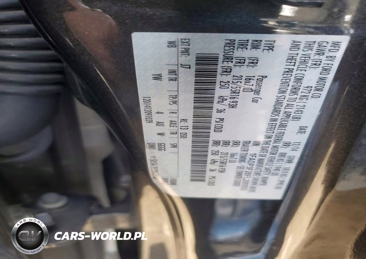 2015 Ford Focus Se VIN:1FADP3F28FL200502 - 12