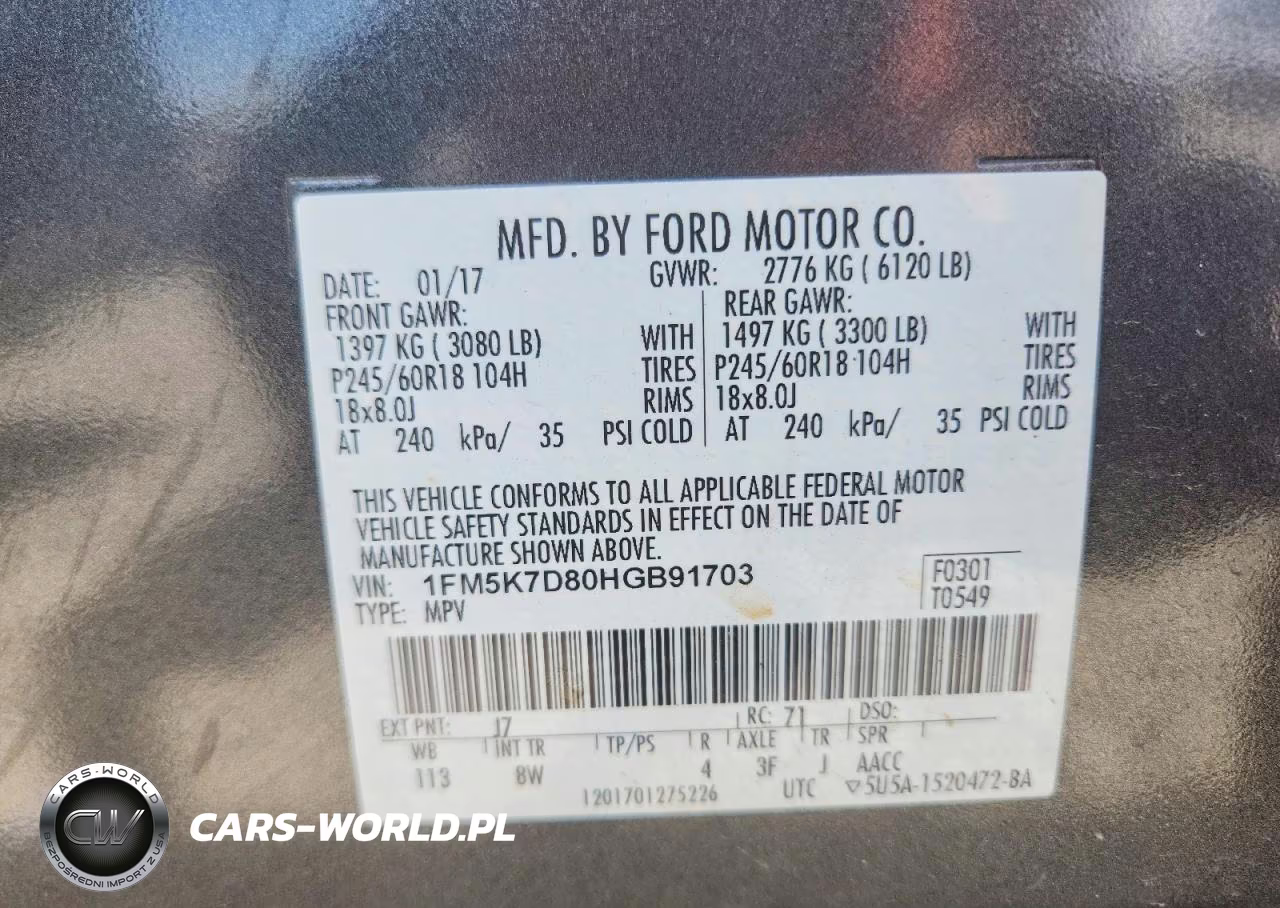 2017 Ford Explorer Xlt VIN:1FM5K7D80HGB91703 - 13