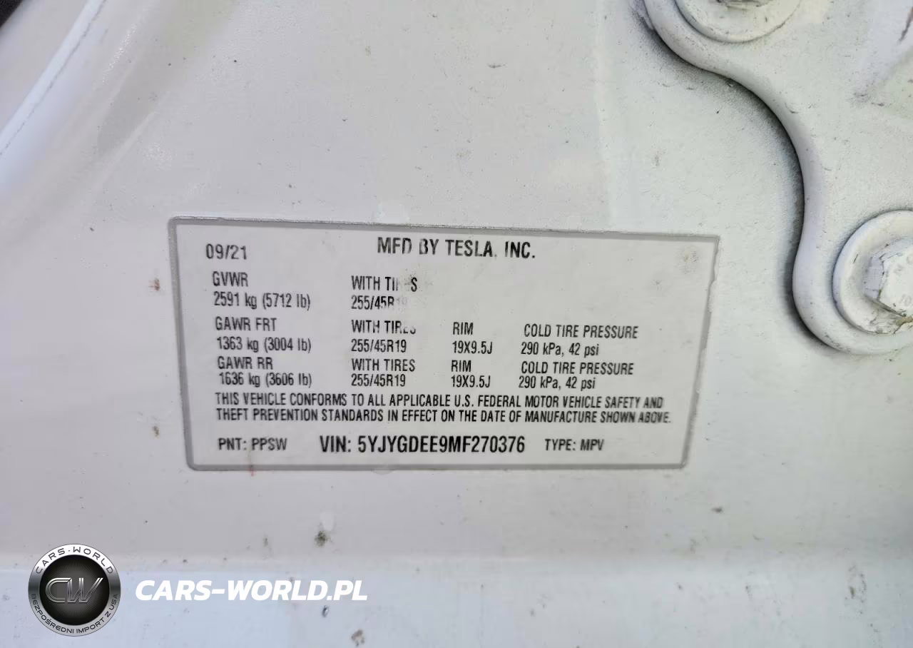 2021 Tesla Model Y VIN:5YJYGDEE9MF270376 - 12