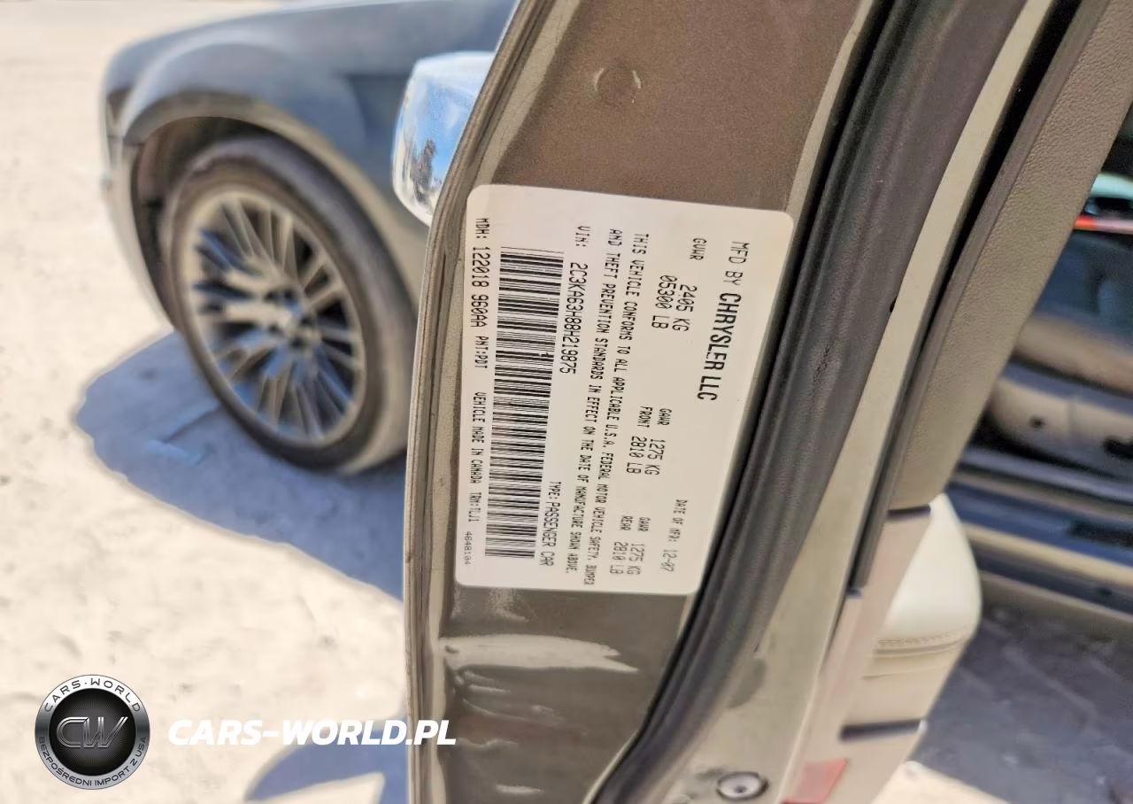 2008 Chrysler 300C VIN:2C3KA63H88H219875 - 12