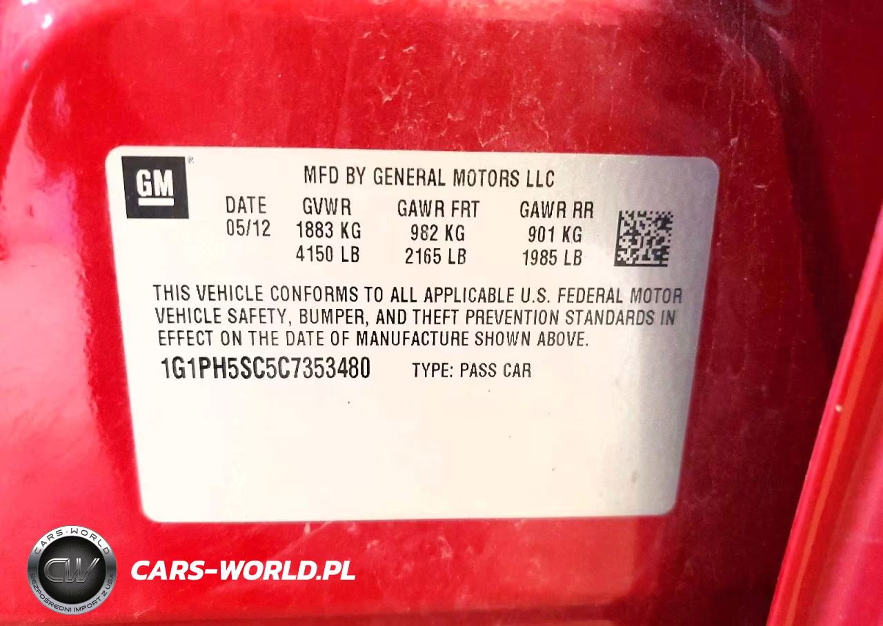 2012 Chevrolet Cruze Ltz VIN:1G1PH5SC5C7353480 - 12