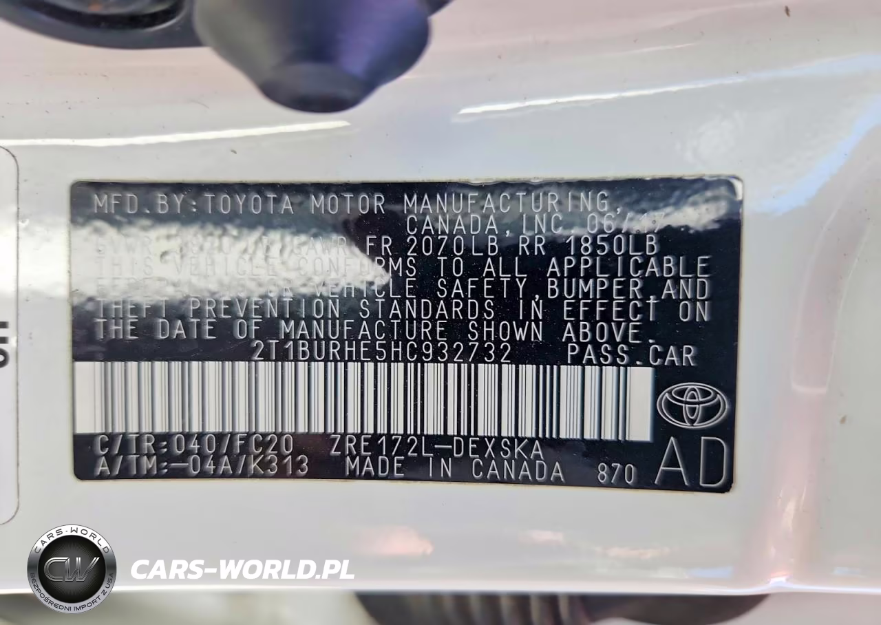 2017 Toyota Corolla Se VIN:2T1BURHE5HC932732 - 12