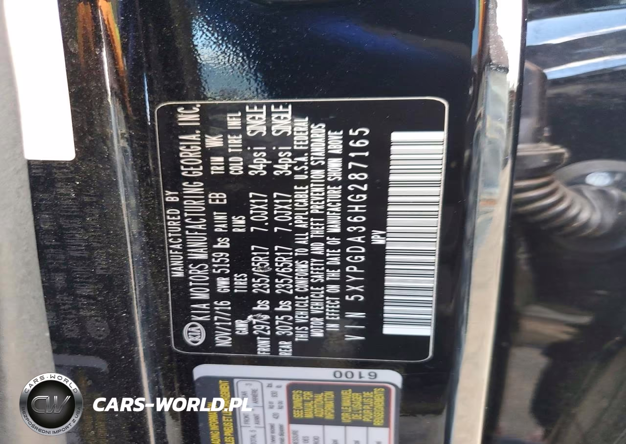 2017 Kia Sorento Lx VIN:5XYPGDA36HG287165 - 12