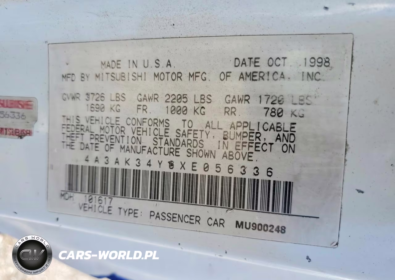 1999 Mitsubishi Eclipse Rs VIN:4A3AK34Y0XE056336 - 12