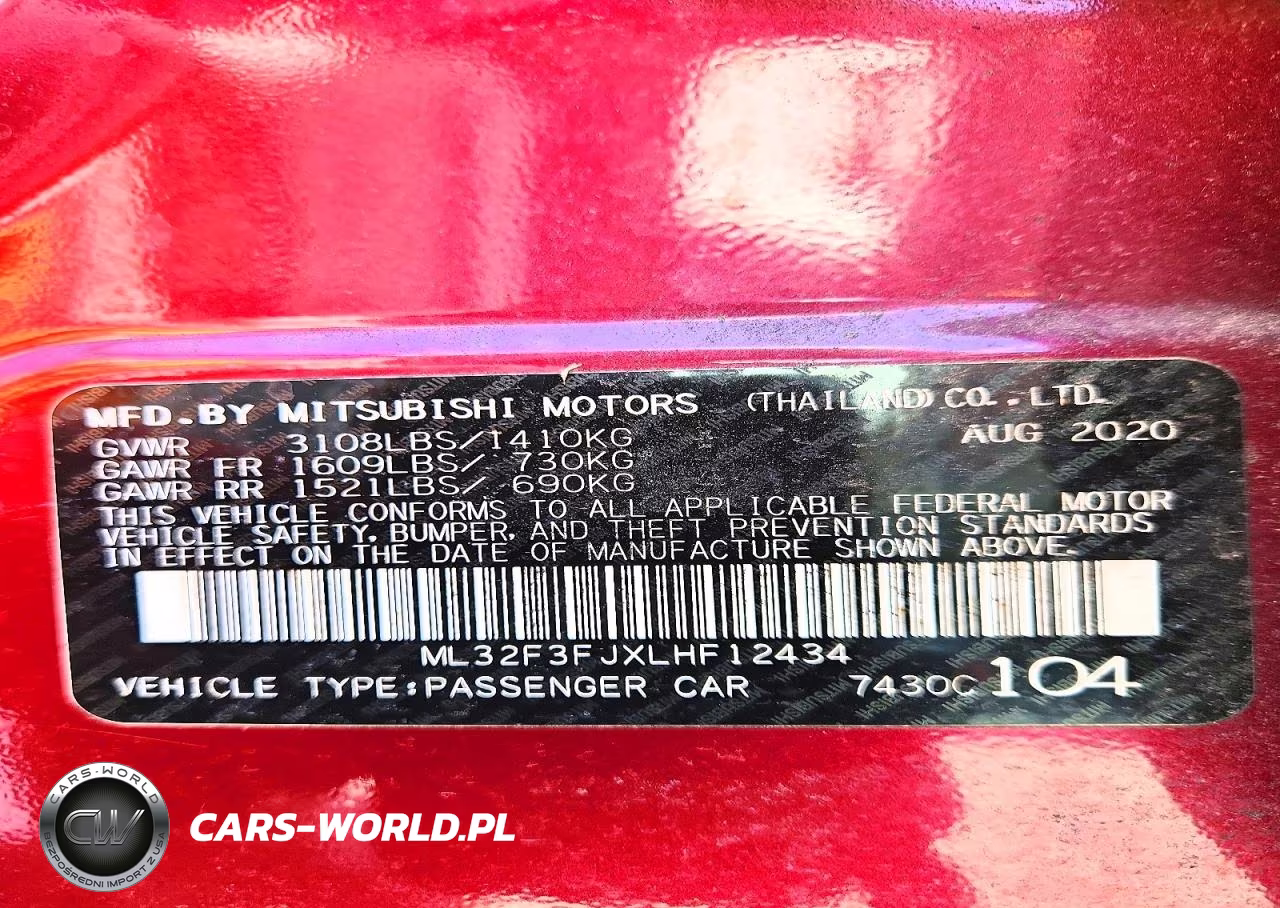 2020 Mitsubishi Mirage G4 Es VIN:ML32F3FJXLHF12434 - 13