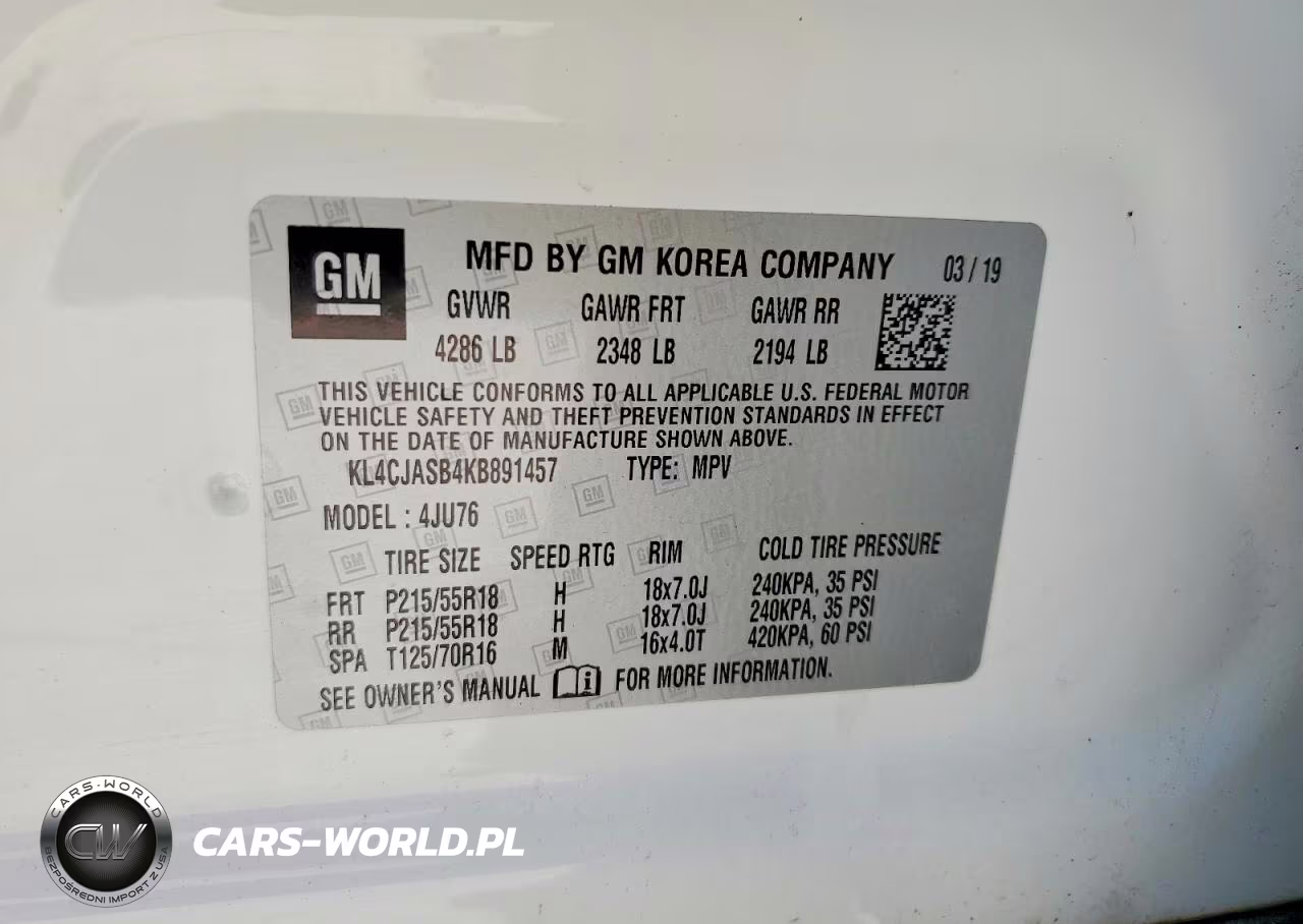 2019 Buick Encore Preferred VIN:KL4CJASB4KB891457 - 12