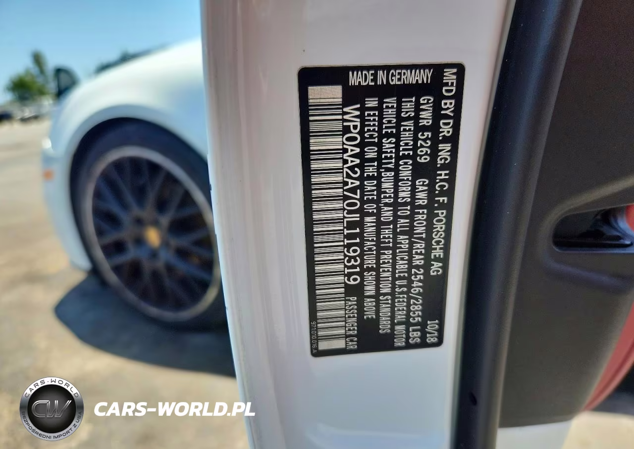 2018 Porsche Panamera 4 VIN:WP0AA2A70JL119319 - 12