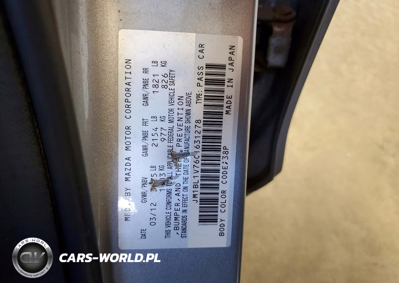 2012 Mazda 3 I VIN:JM1BL1V76C1631278 - 12