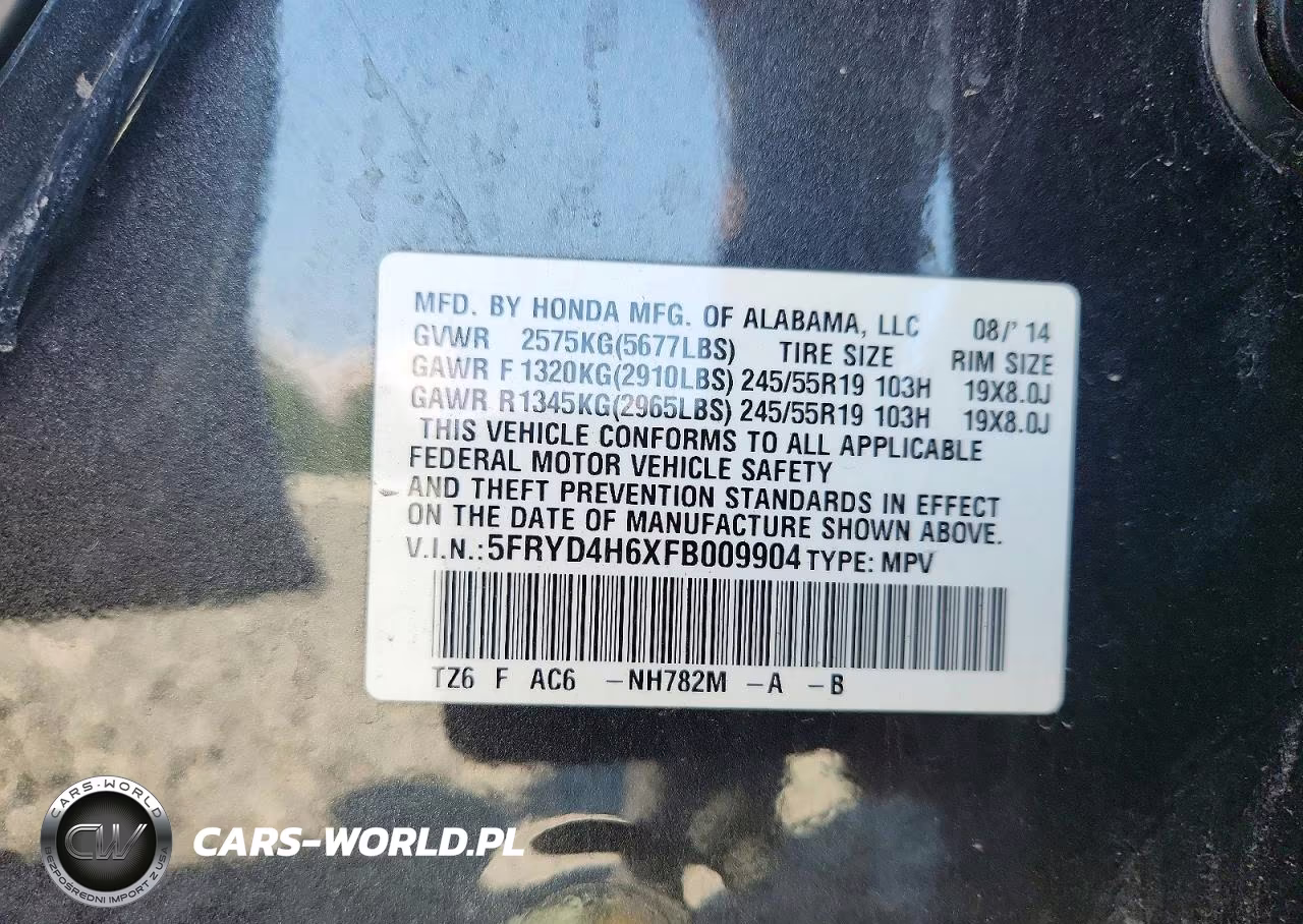 2015 Acura Mdx Technology VIN:5FRYD4H6XFB009904 - 13