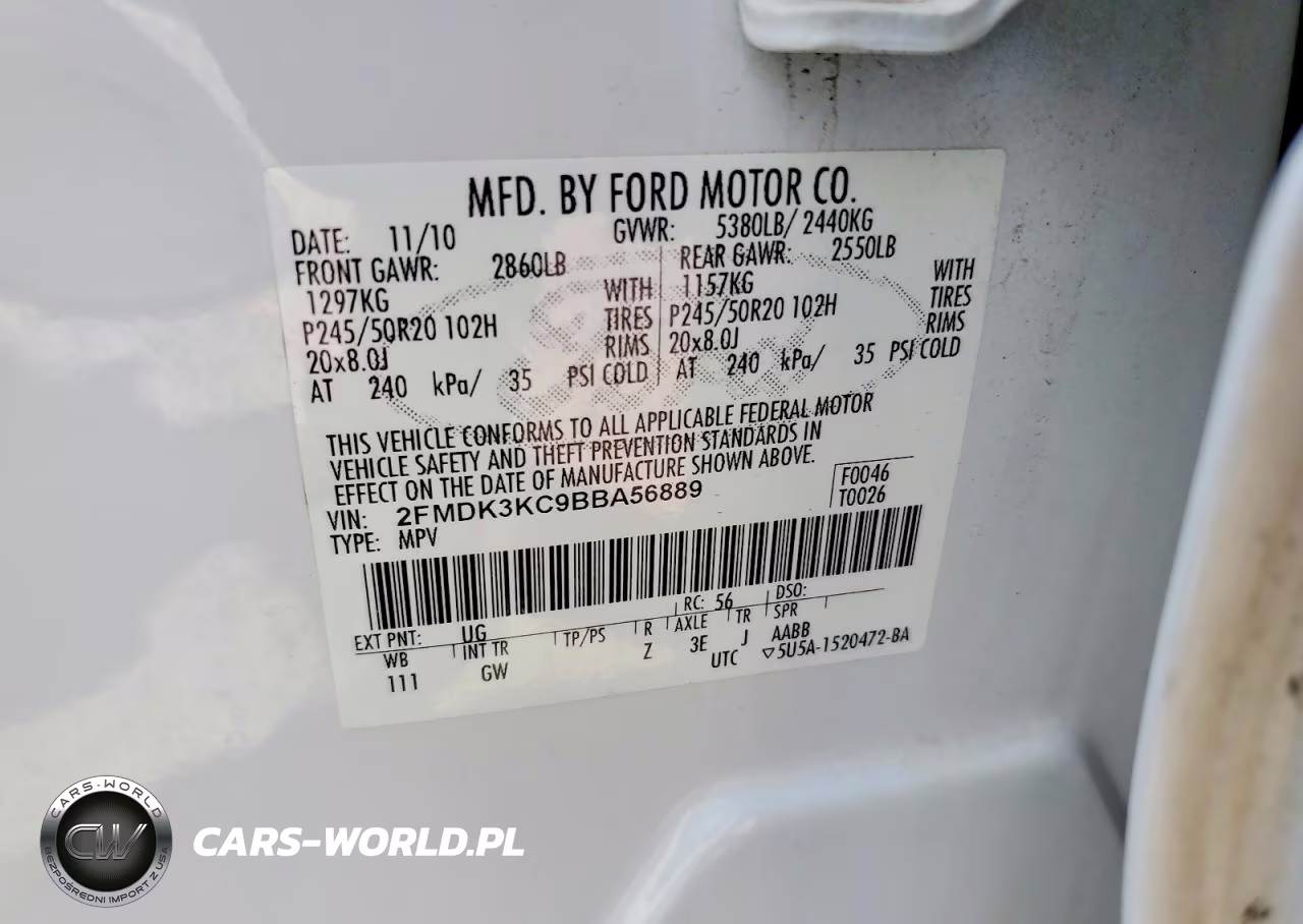 2011 Ford Edge Limited VIN:2FMDK3KC9BBA56889 - 12