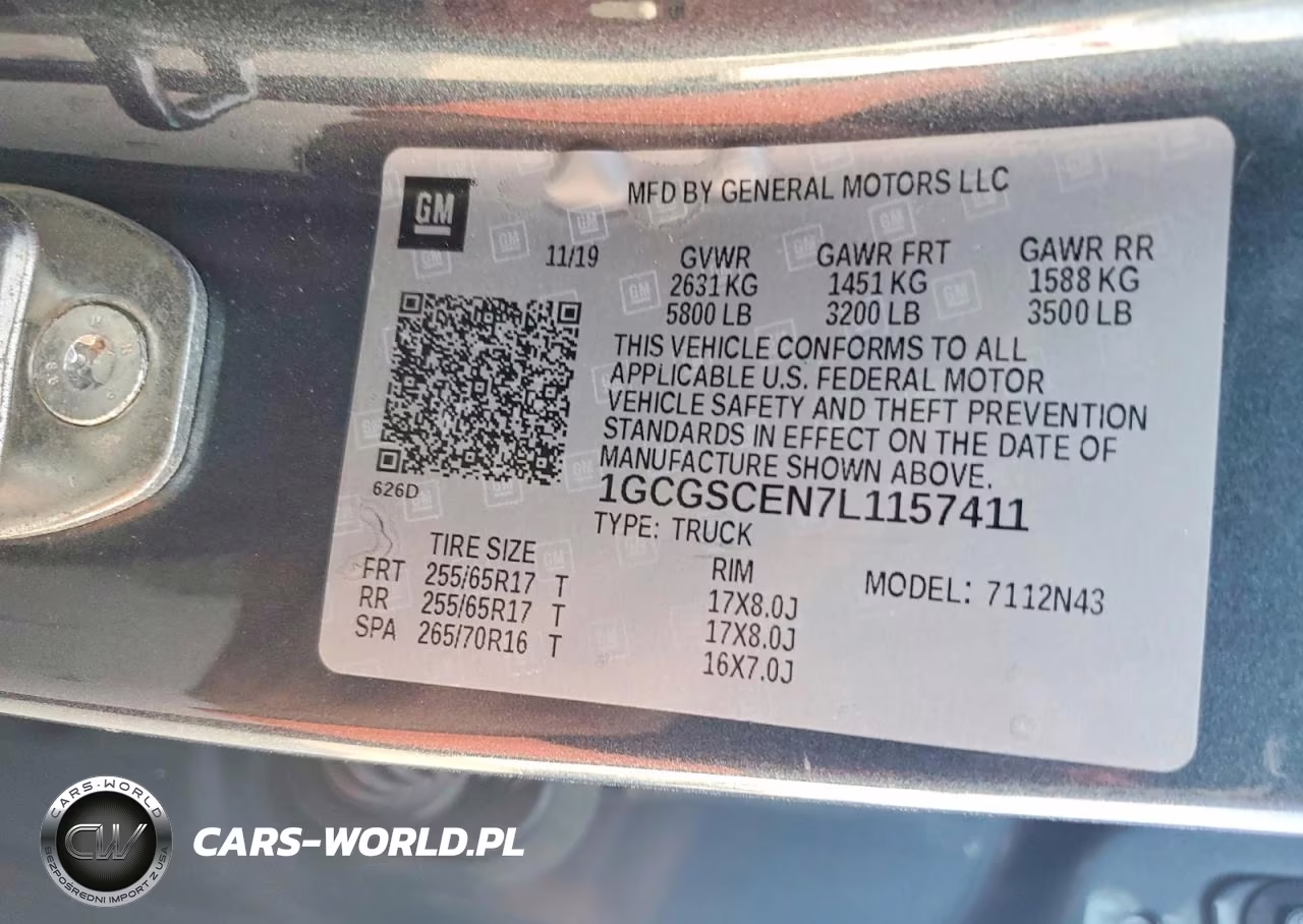 2020 Chevrolet Colorado Lt VIN:1GCGSCEN7L1157411 - 12