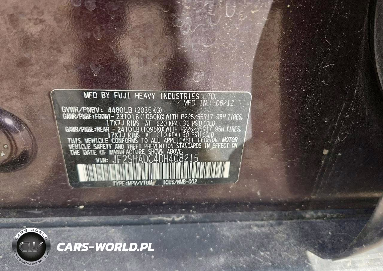 2013 Subaru Forester 2.5X Premium VIN:JF2SHADC4DH408215 - 12