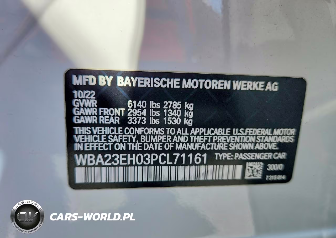 2023 BMW 740 I VIN:WBA23EH03PCL71161 - 12