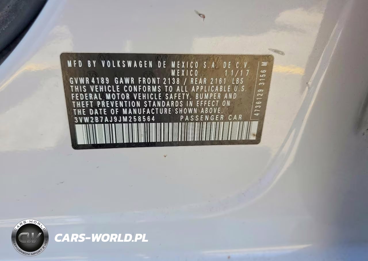 2018 Volkswagen Jetta S VIN:3VW2B7AJ9JM258564 - 12