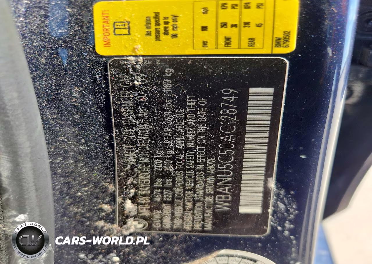 2010 BMW 528 I VIN:WBANU5C50AC128749 - 12