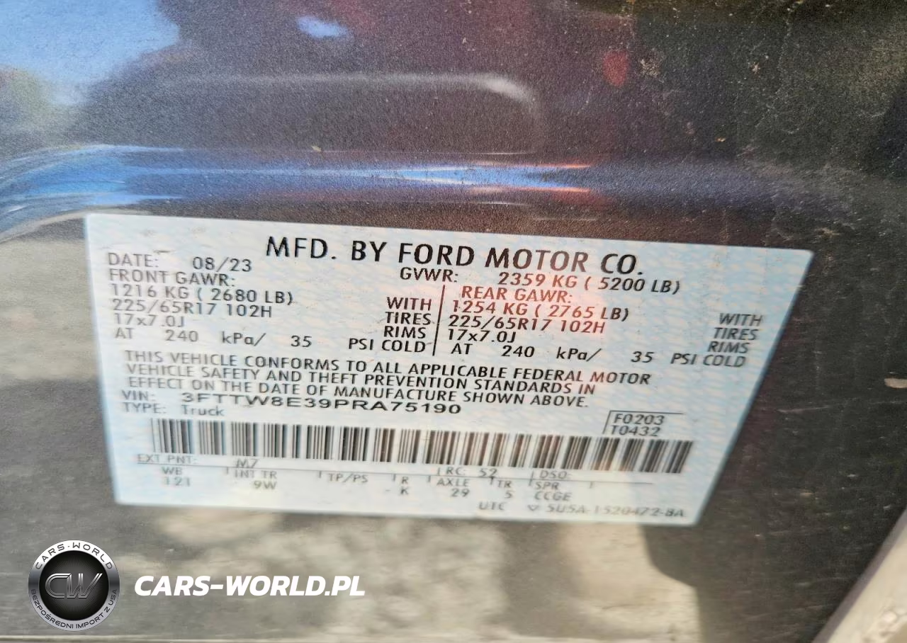 2023 Ford Maverick Xl VIN:3FTTW8E39PRA75190 - 12