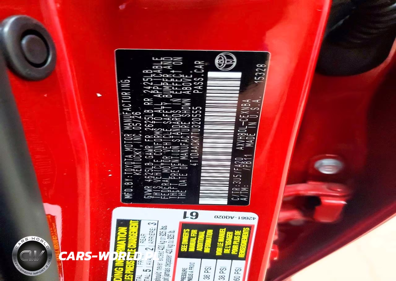 2026 Toyota Camry Hybrid-Le-Xle VIN:4T1DAACK7TU320555 - 13
