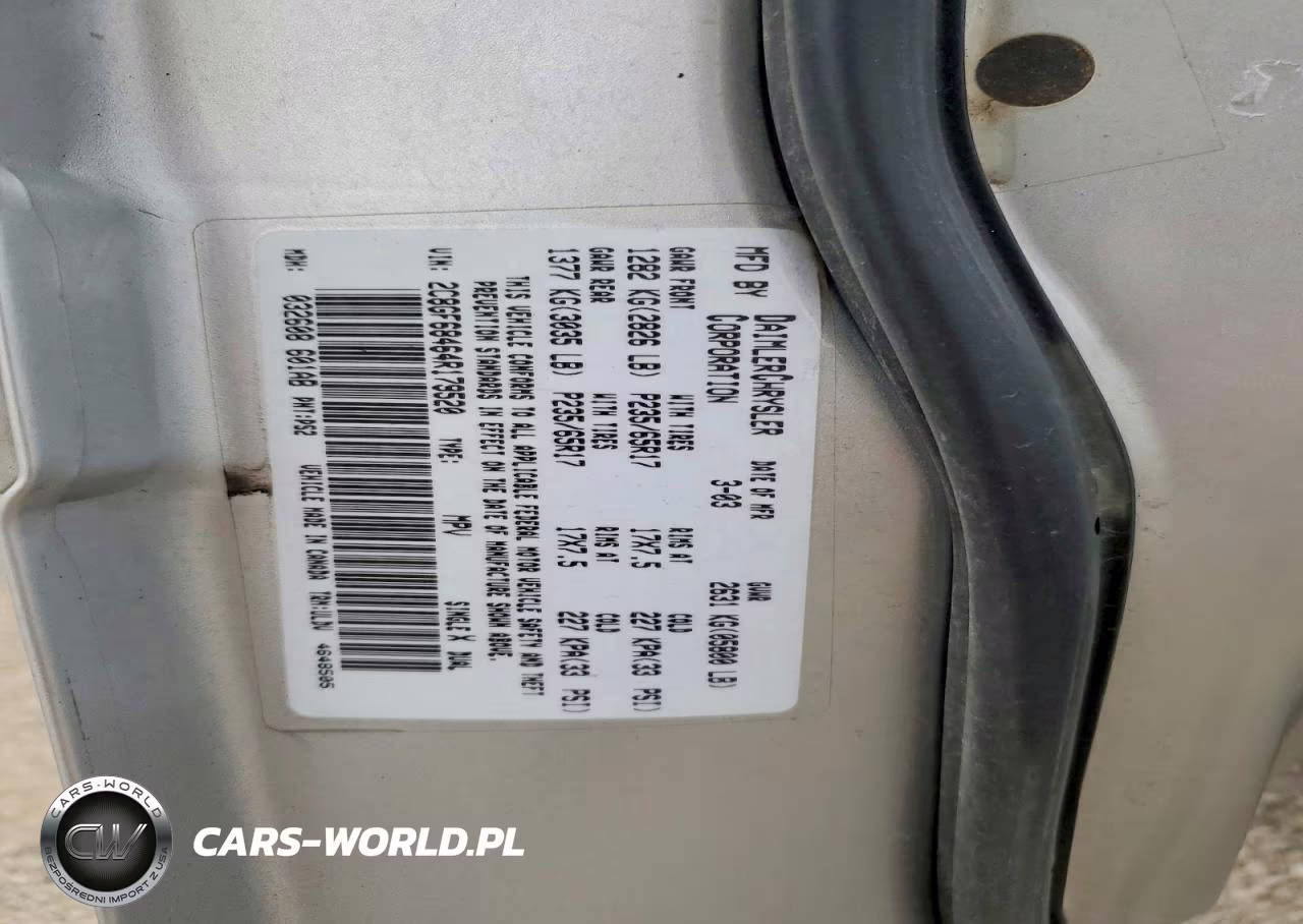 2004 Chrysler Pacifica VIN:2C8GF68464R179520 - 14